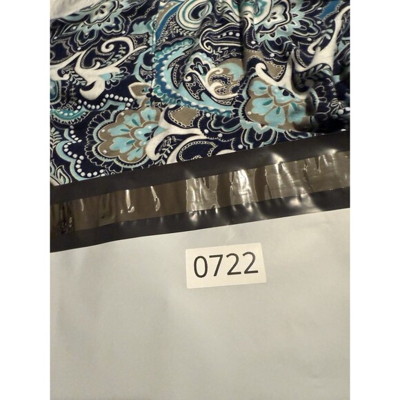 Catherine’s Blue Paisley 2X Dress Long Sleeve Women’s Plus White Teal - Picture 11 of 11